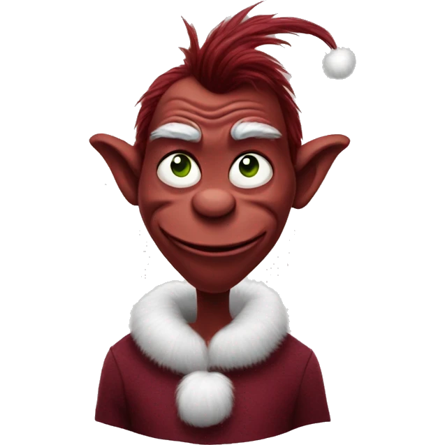 maroon grinch emoji