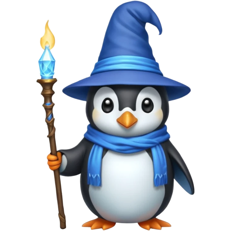 Penguin Wizard emoji