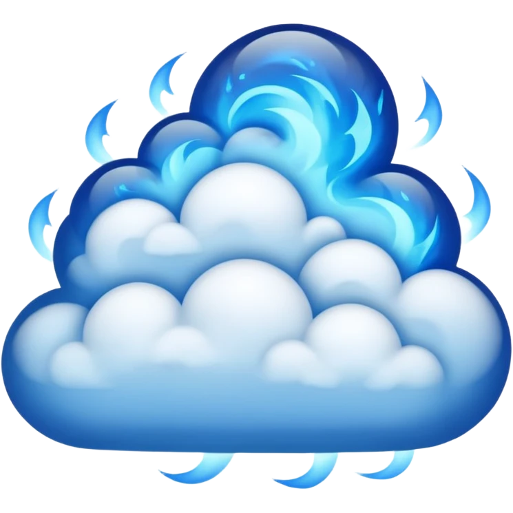 Blue fire emoji