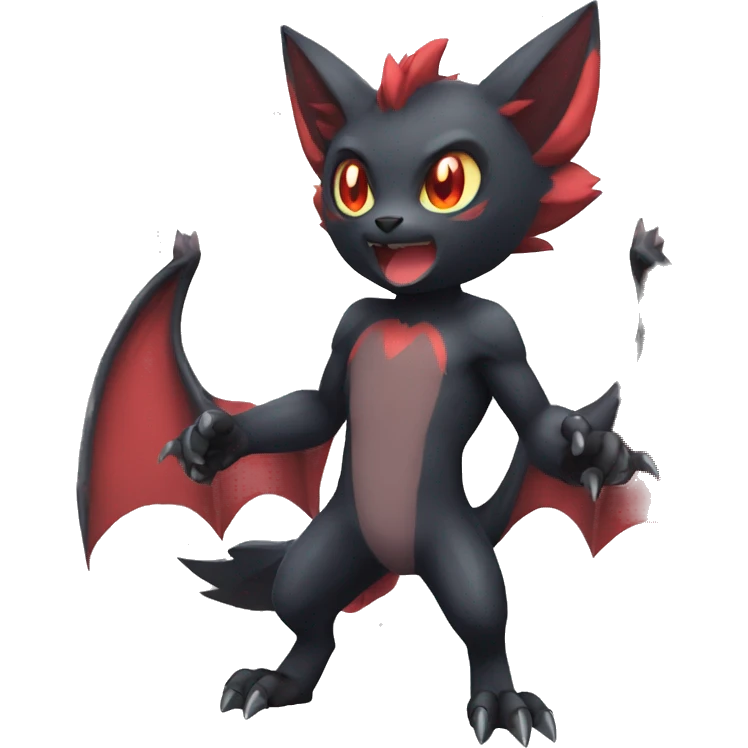 Bat-Litten-Zoroark full body emoji