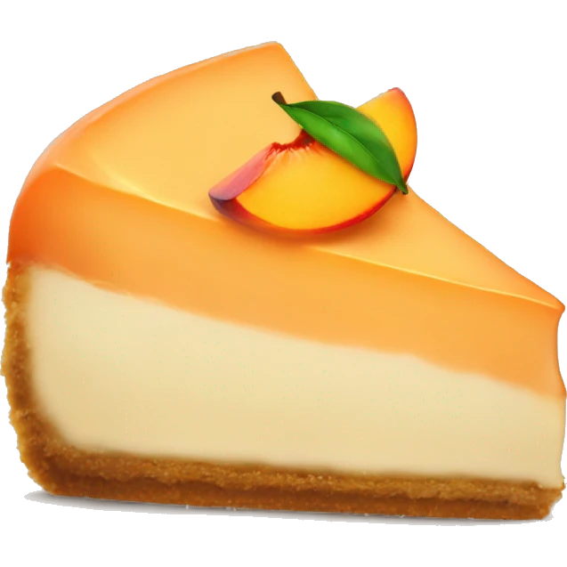Peach cheesecake emoji