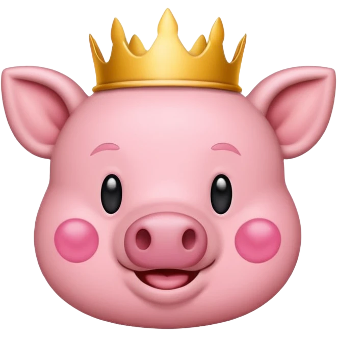 Me gustaría crear un emoji para un logo de mi nombre yeicobvalentino con un cerdito con corona emoji