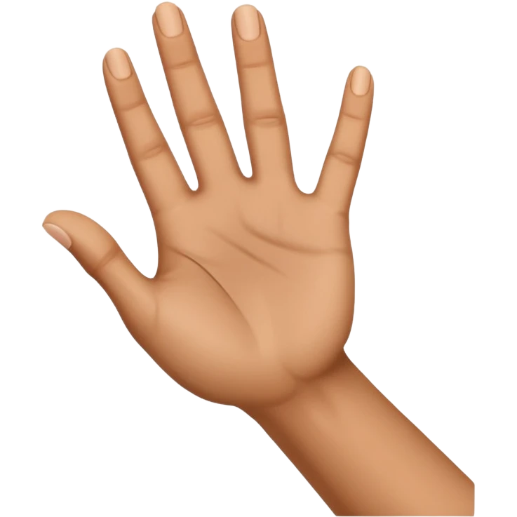 hand palm up side view emoji