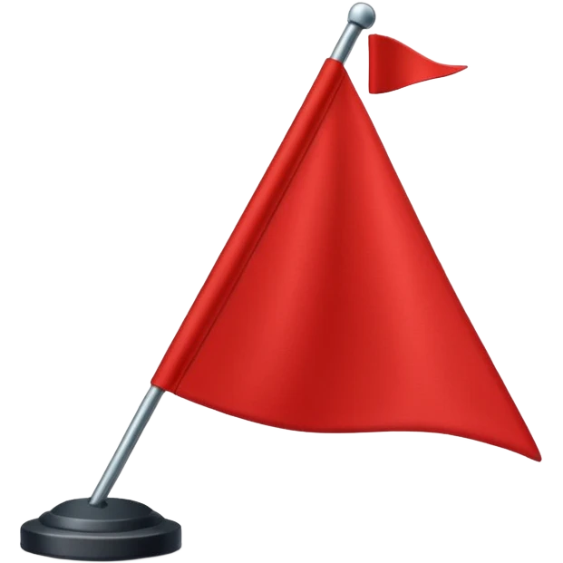 Triangular flag emoji