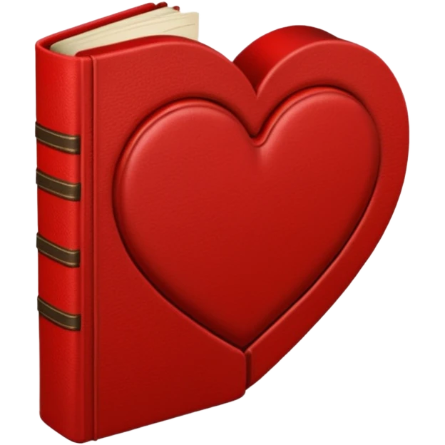 heart-shaped book emoji