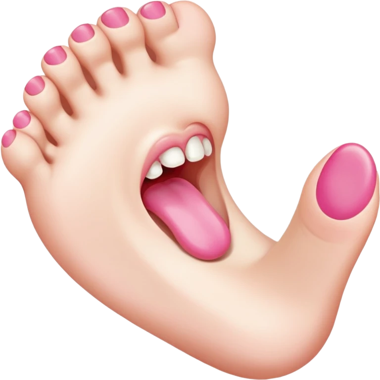 Sucking toes emoji
