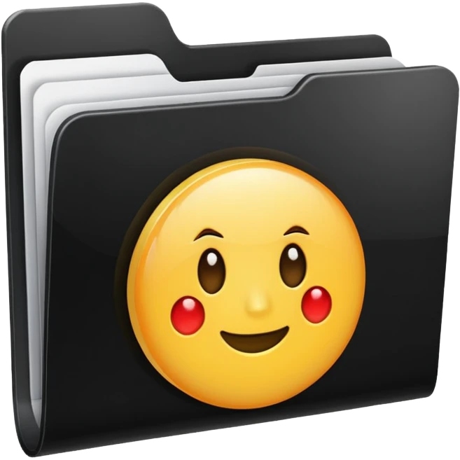 black folder flash file emoji