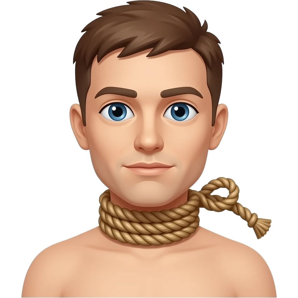 Fan ceiling and rope human sucide neck rope emoji
