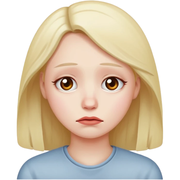 Sad but wanting love emoji