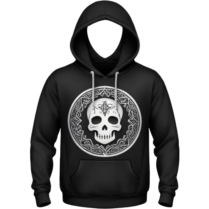 Tattooed hoodie emoji