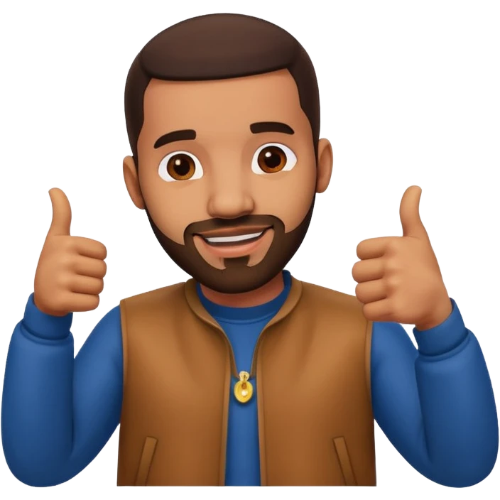 Drake doing thumb up emoji