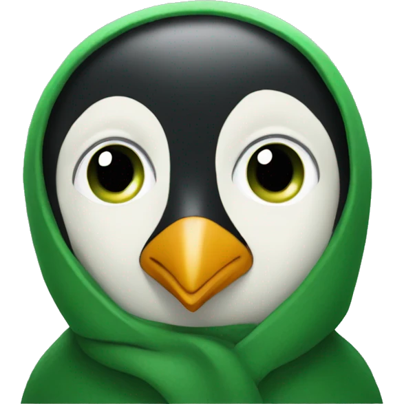 green pinguin emoji