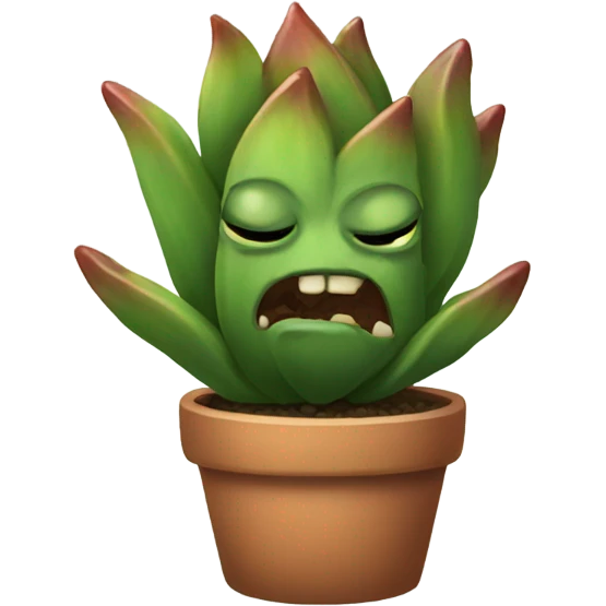 Demon succulent  emoji