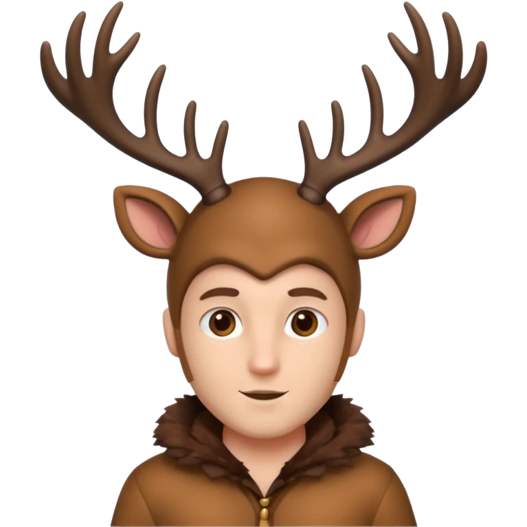 man fair in deer costume  emoji