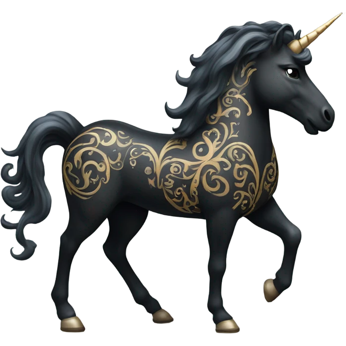 Gothic unicorn emoji