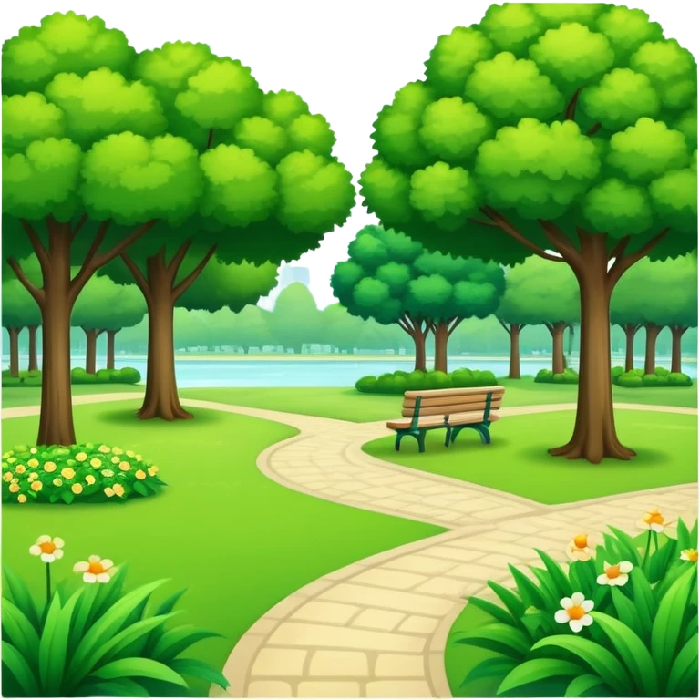 Scenic summer park emoji