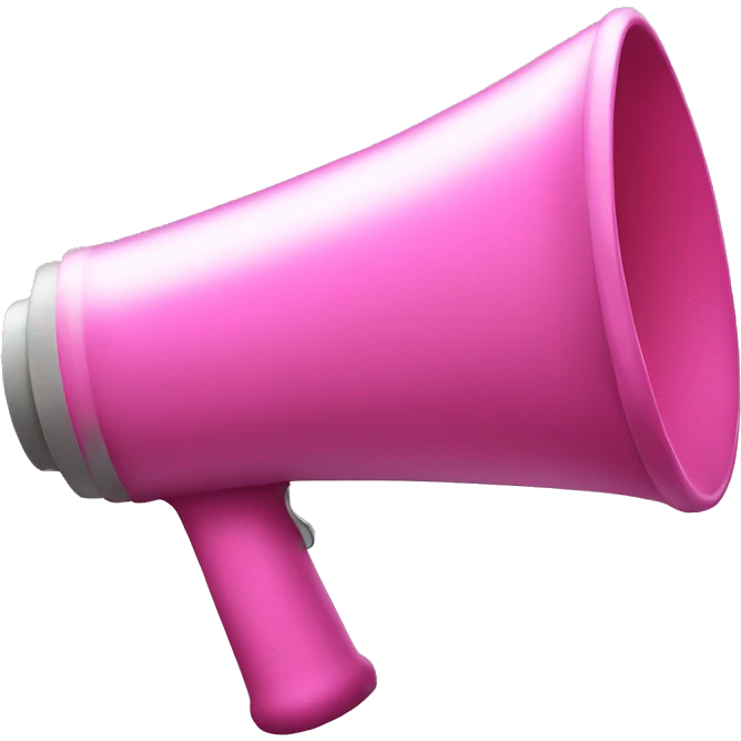 Megaphone pink  emoji