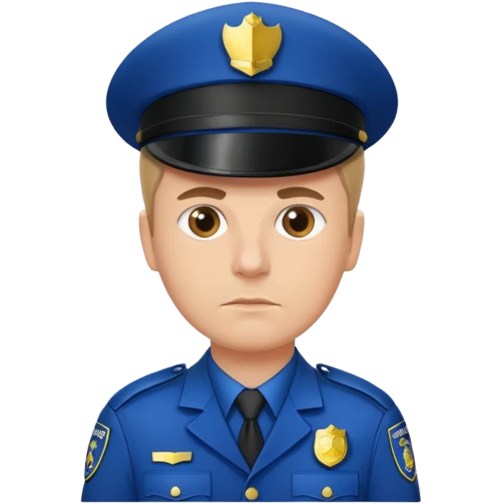 policia blanco europa emoji