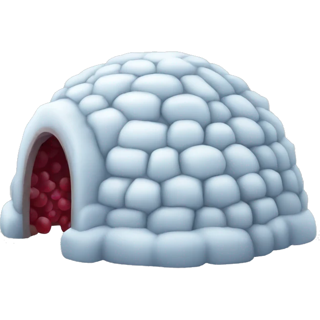 igloo raspberry emoji