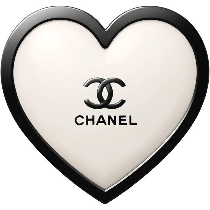 Chanel sport logo white heart emoji