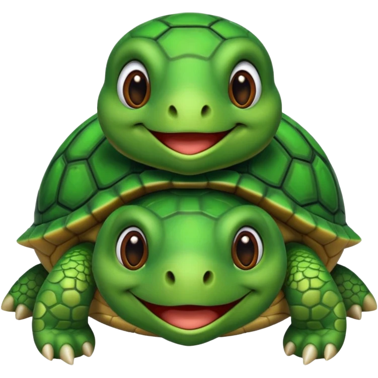 Mind blown turtle emoji
