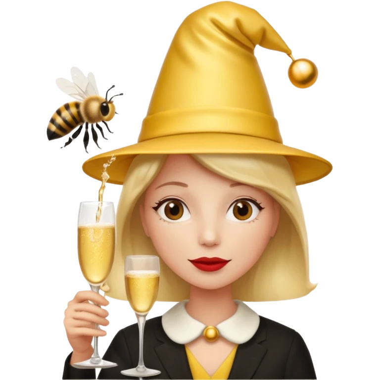 party red hat bee emoji
