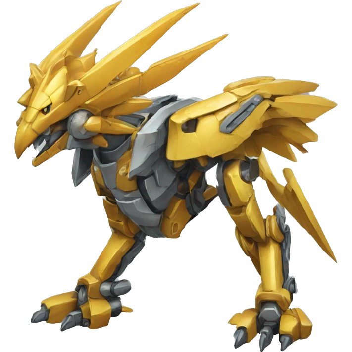 Spiky Medabot-Raptor-Dragon-Mecha emoji