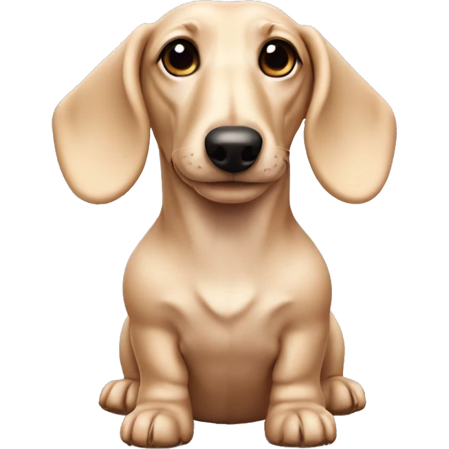 Cream dachshund  emoji
