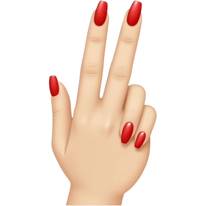 one finger nail art emoji