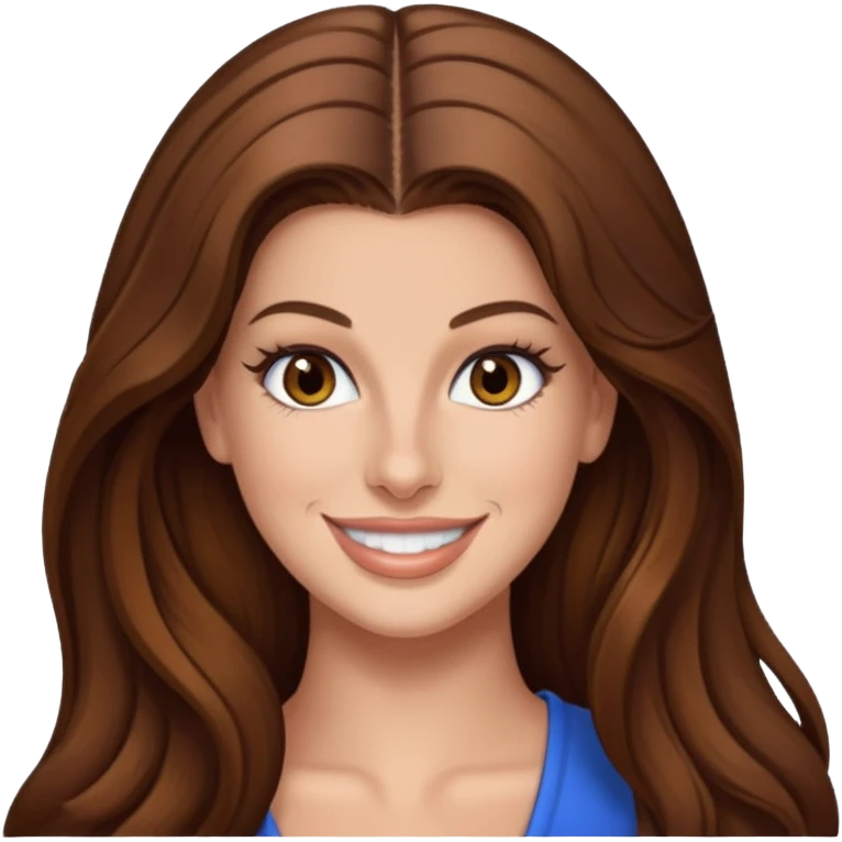 Hannah Stocking with long brown hair emoji