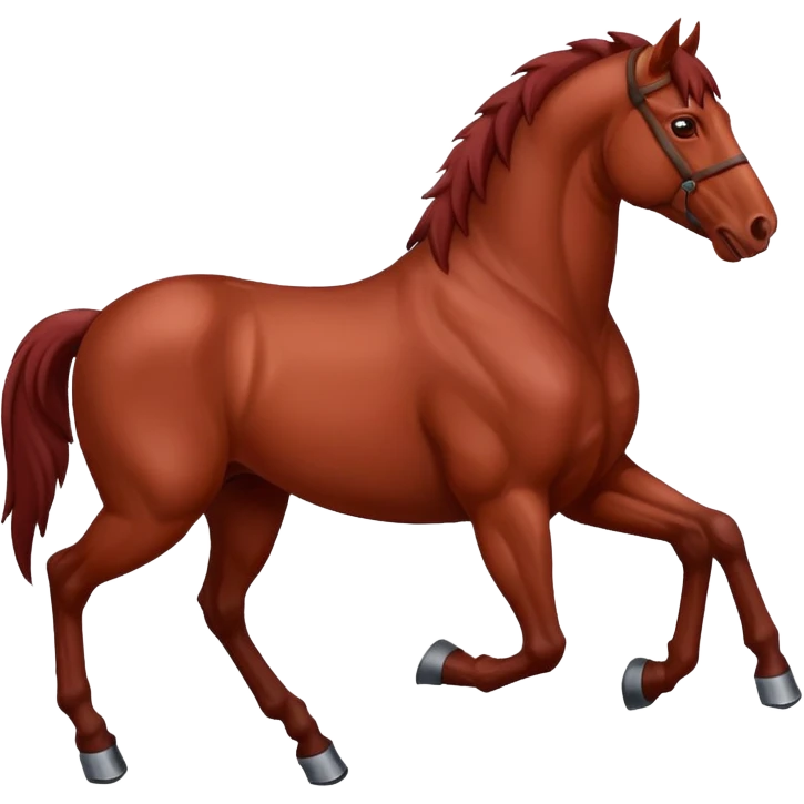 Liver red horse emoji