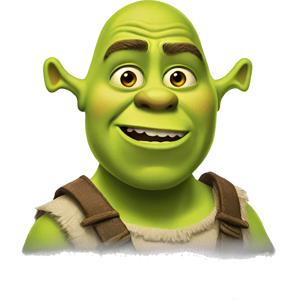 shrek is shocked  emoji
