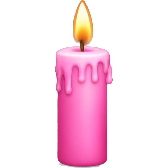 Pink candle  emoji