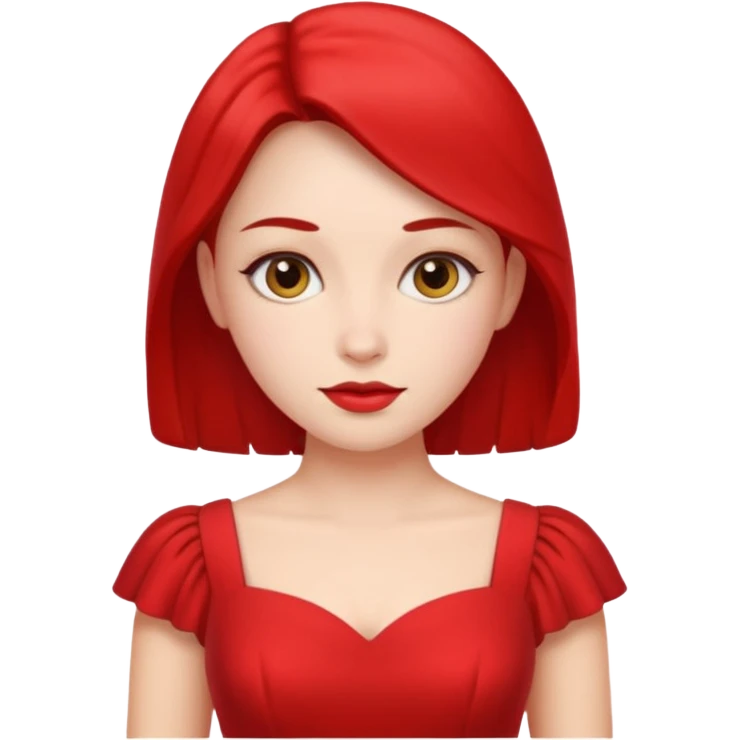 lady in red  emoji