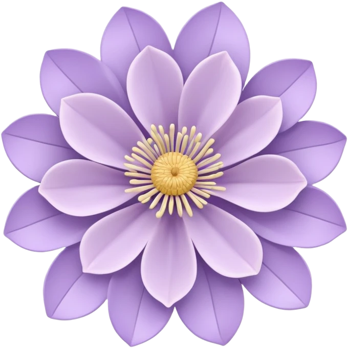 rococo regency pastel purple flower emoji