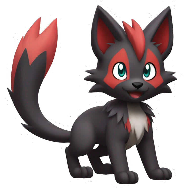 Litten-Zoroark-Mightyena-Zorua full body emoji