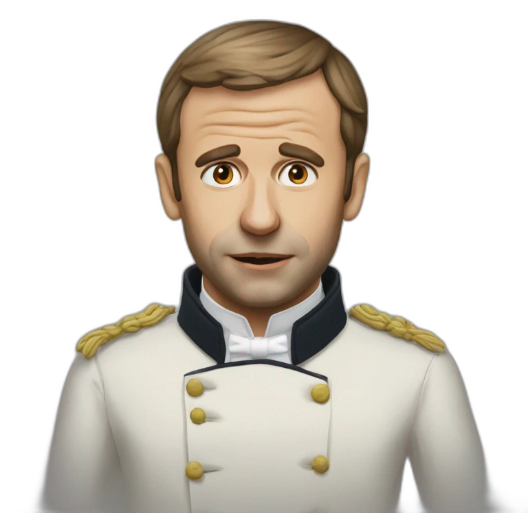 Macron mange emoji