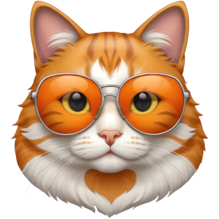 Cat wearing sunglasses emoji