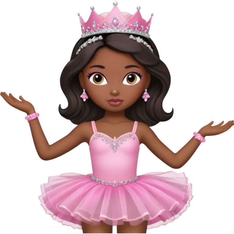 Ballerina Bratz black emoji