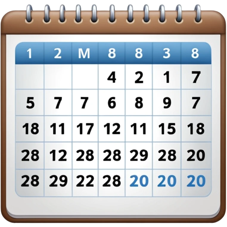 calendar emoji