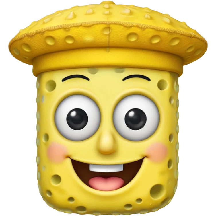 SpongeBob wearing a hat emoji