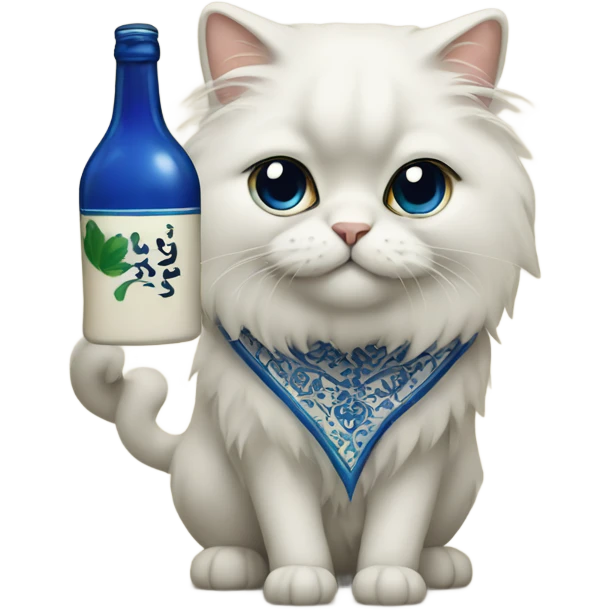 Persian with sake emoji