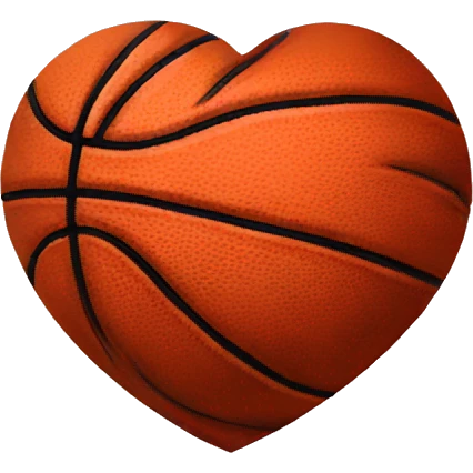 Basketball heart emoji