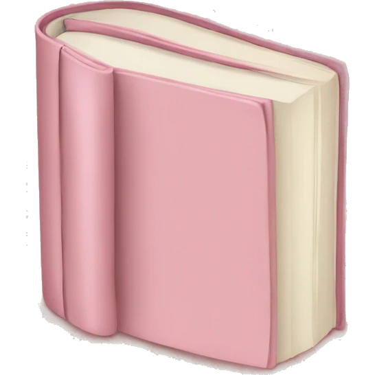 book soft pink color  emoji