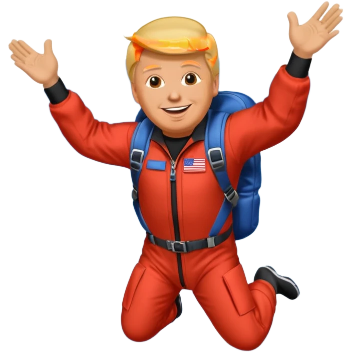 donald trump sky divng emoji