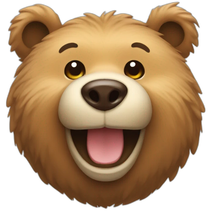 smiling bear emoji