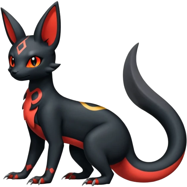 Salandit-Umbreon-Litten-Hybrid (Full body) emoji