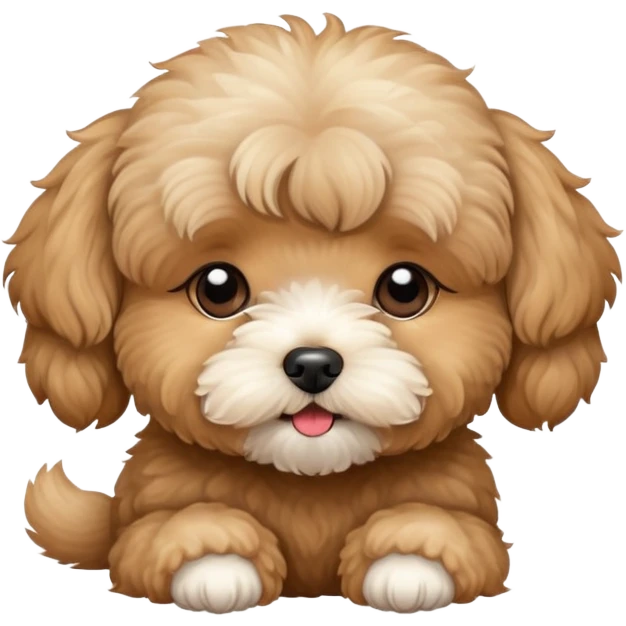  light brown maltipoo kiss emoji