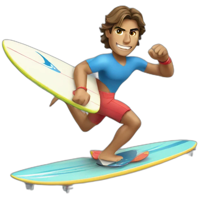 Rafael nadal surfing  emoji