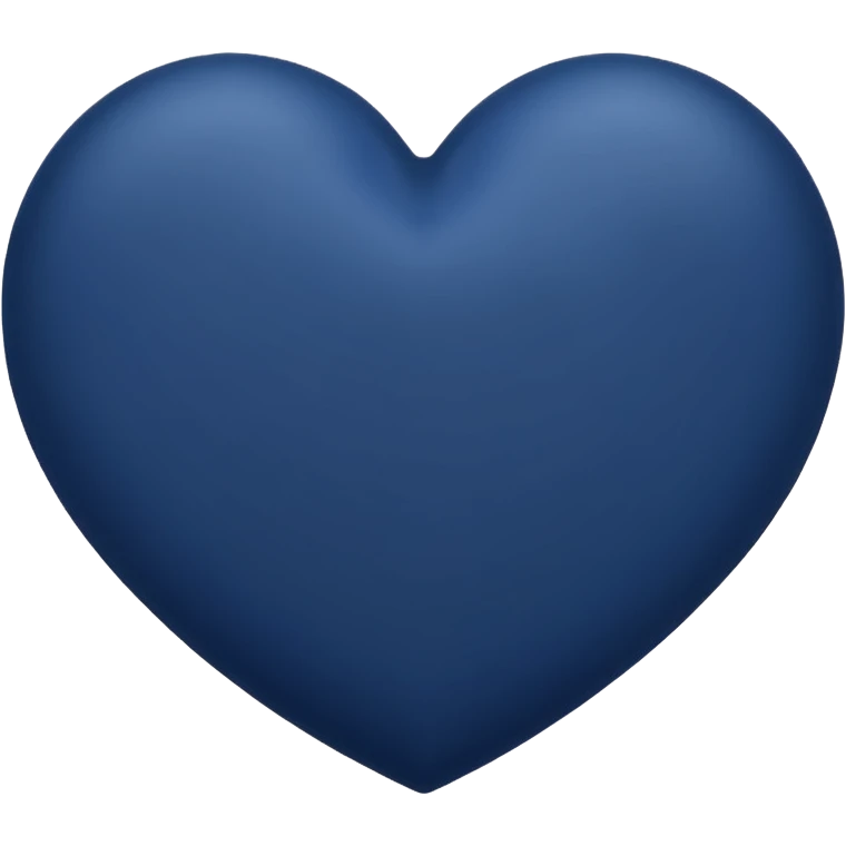 NAVY BLUE heart emoji, less reflective markings on top  emoji